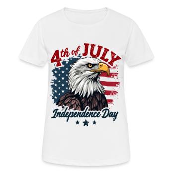 Amerika USA Adler 4th July Independence Day - Frauen T-Shirt atmungsaktiv - Weiß - Vorne - AI Model Female 172 dark (172cm)