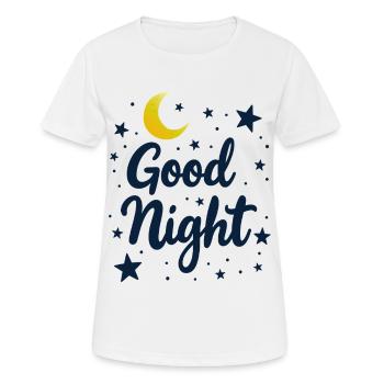 Good Night Träumer Cozy Look - Frauen T-Shirt atmungsaktiv - Weiß - Vorne - AI Model Female 172 dark (172cm)