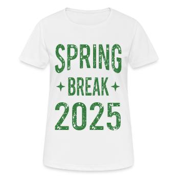 Spring Break 2025 Party Shirt - Women's Breathable T-Shirt - white - Front - AI Model Female 172 dark (172cm)
