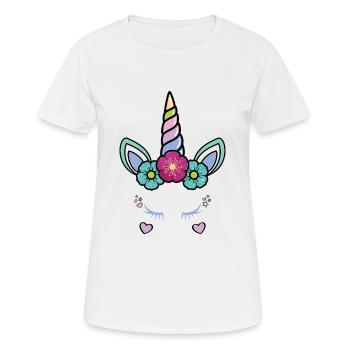Unicorn - Unicorn - Birthday for girls - Women's Breathable T-Shirt - white - Front - AI Model Female 172 dark (172cm)