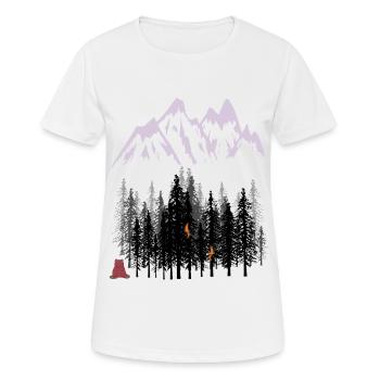 Nature sauvage Forêts Animaux de la forêt Animaux de la forêt Animaux animaux Nature - T-shirt respirant Femme - blanc - Devant - AI Model Female 172 dark (172cm)