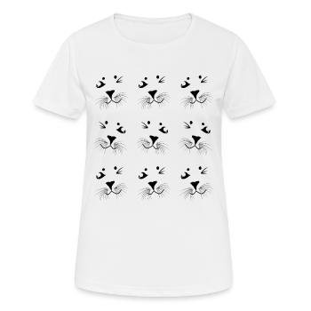 Robben - Frauen T-Shirt atmungsaktiv - Weiß - Vorne - AI Model Female 172 dark (172cm)