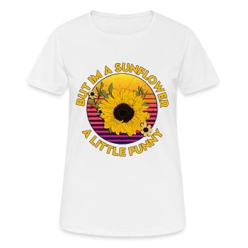Tournesol - T-shirt respirant Femme - blanc - Devant - AI Model Female 172 dark (172cm)