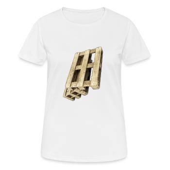 Subtiler Humor Stylische Paletten - Frauen T-Shirt atmungsaktiv - Weiß - Vorne - AI Model Female 172 dark (172cm)