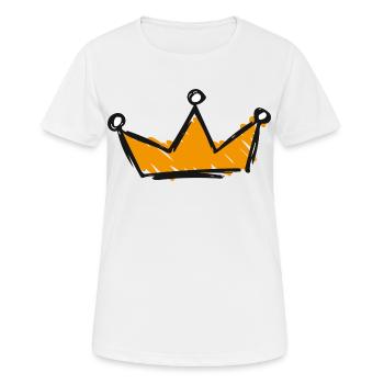 Couronne - T-shirt respirant Femme - blanc - Devant - AI Model Female 172 dark (172cm)