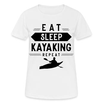 Kayak Kayak Kayak Kayak Sports nautiques - T-shirt respirant Femme - blanc - Devant - AI Model Female 172 dark (172cm)