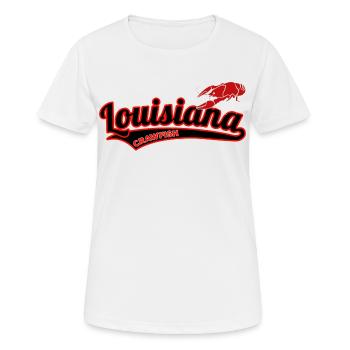 Louisiana Crawfish College Style - Women's Breathable T-Shirt - white - Front - AI Model Female 172 dark (172cm)