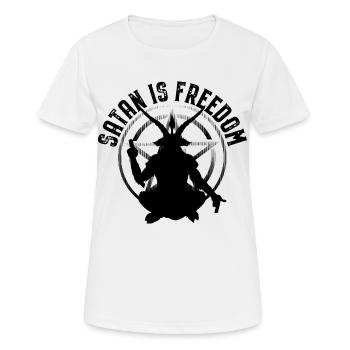 Sataniste - T-shirt respirant Femme - blanc - Devant - AI Model Female 172 dark (172cm)