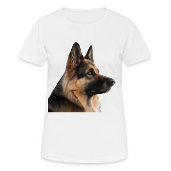 Beau chien - T-shirt respirant Femme - blanc - Devant - AI Model Female 172 dark (172cm)