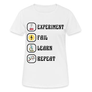 Science Physics Chemistry Experiment - Women's Breathable T-Shirt - white - Front - AI Model Female 172 dark (172cm)