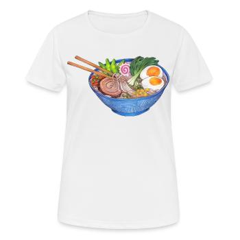 Ramen Nudeln Suppe Pho asiatisches Essen Japan - Frauen T-Shirt atmungsaktiv - Weiß - Vorne - AI Model Female 172 dark (172cm)