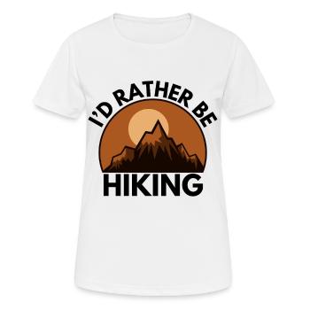 Lieber Wandern Spruch Wanderlust - T-shirt respirant Femme - blanc - Devant - AI Model Female 172 dark (172cm)
