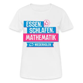 Hobby Mathematik - Frauen T-Shirt atmungsaktiv - Weiß - Vorne - AI Model Female 172 dark (172cm)