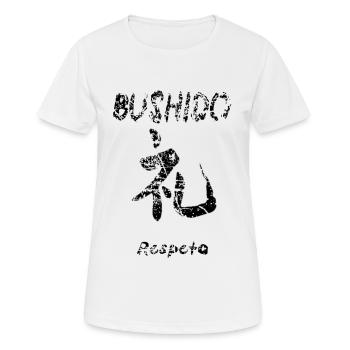 Bushido 6 - T-shirt respirant Femme - blanc - Devant - AI Model Female 172 dark (172cm)