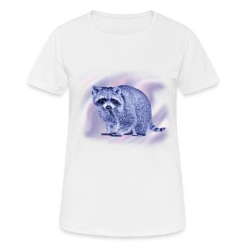 raton laveur au design harmonieux - T-shirt respirant Femme - blanc - Devant - AI Model Female 172 dark (172cm)