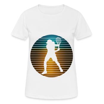 joueur de tennis - T-shirt respirant Femme - blanc - Devant - AI Model Female 172 dark (172cm)