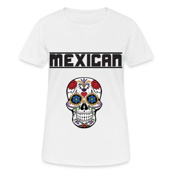 mexicain - T-shirt respirant Femme - blanc - Devant - AI Model Female 172 dark (172cm)