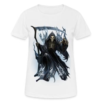 Spirit Reaper - Frauen T-Shirt atmungsaktiv - Weiß - Vorne - AI Model Female 172 dark (172cm)