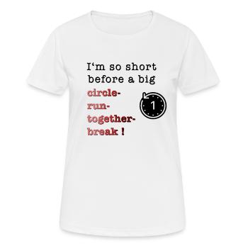 Circle - run - together - break - Frauen T-Shirt atmungsaktiv - Weiß - Vorne - AI Model Female 172 dark (172cm)
