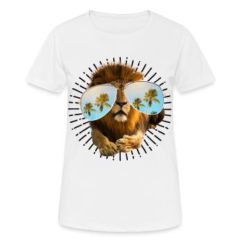 LIONS LIONS AVEC LUNETTES - T-shirt respirant Femme - blanc - Devant - AI Model Female 172 dark (172cm)