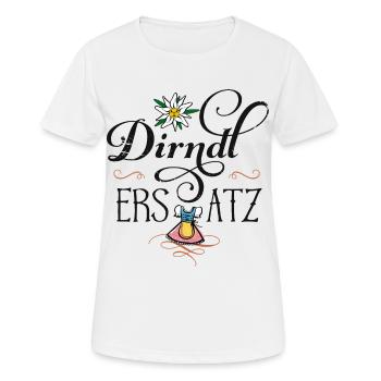 Mei Dirndl Ersatz Tracht Madl Bayern - Frauen T-Shirt atmungsaktiv - Weiß - Vorne - AI Model Female 172 dark (172cm)