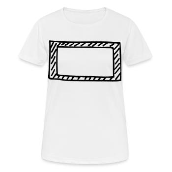Rahmen - Frauen T-Shirt atmungsaktiv - Weiß - Vorne - AI Model Female 172 dark (172cm)