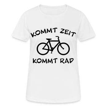 Fahrrad Spruch Humor - Frauen T-Shirt atmungsaktiv - Weiß - Vorne - AI Model Female 172 dark (172cm)