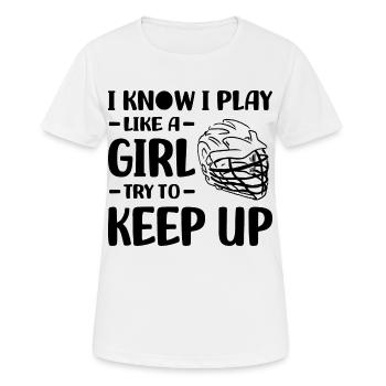 Lacrosse - T-shirt respirant Femme - blanc - Devant - AI Model Female 172 dark (172cm)