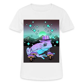 Grenouille magique Grenouilles Crapaud Amphibien Occulte - T-shirt respirant Femme - blanc - Devant - AI Model Female 172 dark (172cm)