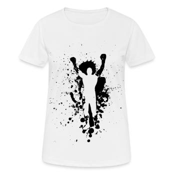 Boxer Noir - T-shirt respirant Femme - blanc - Devant - AI Model Female 172 dark (172cm)