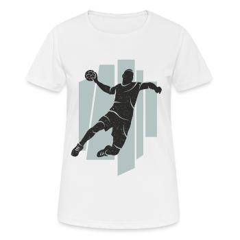 Joueurs de handball Joueurs de handball Joueurs de handball - T-shirt respirant Femme - blanc - Devant - AI Model Female 172 dark (172cm)