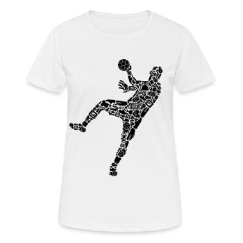 Handball Players Handball Symbols Boys Handball - Women's Breathable T-Shirt - white - Front - AI Model Female 172 dark (172cm)