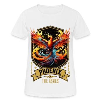 Phoenix Phoenix Fire Flames Mythologie des oiseaux - T-shirt respirant Femme - blanc - Devant - AI Model Female 172 dark (172cm)