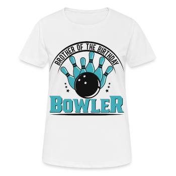 Bowling Skittles Bowler Bowling Club - Women's Breathable T-Shirt - white - Front - AI Model Female 172 dark (172cm)