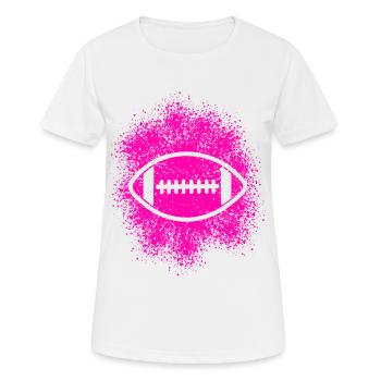 American Football Girls Women Kids - Women's Breathable T-Shirt - white - Front - AI Model Female 172 dark (172cm)
