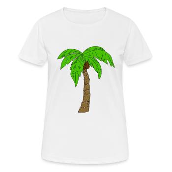 palme - Frauen T-Shirt atmungsaktiv - Weiß - Vorne - AI Model Female 172 dark (172cm)