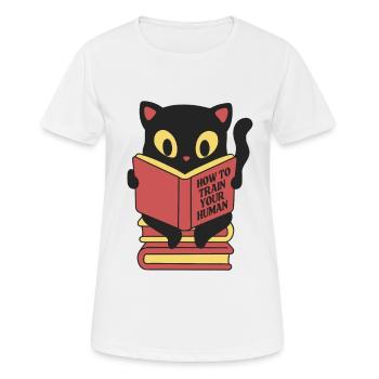 Comment former votre humain - T-shirt respirant Femme - blanc - Devant - AI Model Female 172 dark (172cm)