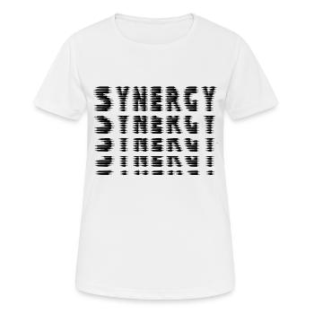 Synergy - Nur Zusammen sind wir eine Einheit - Frauen T-Shirt atmungsaktiv - Weiß - Vorne - AI Model Female 172 dark (172cm)