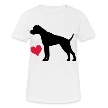 Boxer - T-shirt respirant Femme - blanc - Devant - AI Model Female 172 dark (172cm)