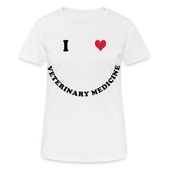 Veterinary medicine - Women's Breathable T-Shirt - white - Front - AI Model Female 172 dark (172cm)