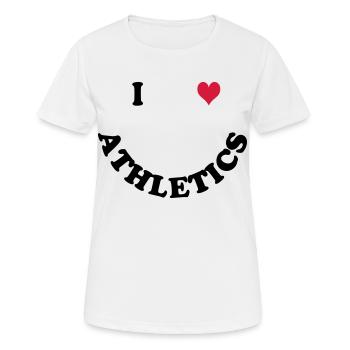 Athletics - Women's Breathable T-Shirt - white - Front - AI Model Female 172 dark (172cm)