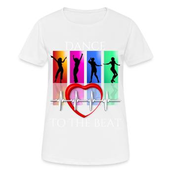 Dance To The Rhythm Of The Beat - Women's Breathable T-Shirt - white - Front - AI Model Female 172 dark (172cm)