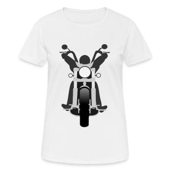 Chopper motorcycle gift - T-shirt respirant Femme - blanc - Devant - AI Model Female 172 dark (172cm)