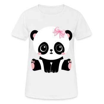Cute Panda Baby - Women's Breathable T-Shirt - white - Front - AI Model Female 172 dark (172cm)