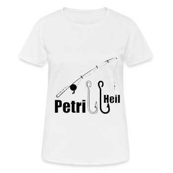 Petri Heil Angel Freunde - Frauen T-Shirt atmungsaktiv - Weiß - Vorne - AI Model Female 172 dark (172cm)