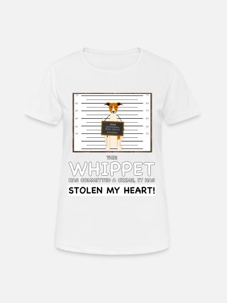 Whippet Mugshot - Women's Breathable T-Shirt - white