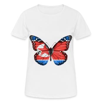 Basisrecheneinheits-Markierungsfahne von Nordkorea - Frauen T-Shirt atmungsaktiv - Weiß - Vorne - AI Model Female 172 dark (172cm)