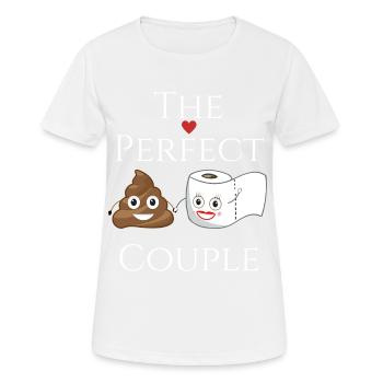 Das perfekte Paar - Frauen T-Shirt atmungsaktiv - Weiß - Vorne - AI Model Female 172 dark (172cm)