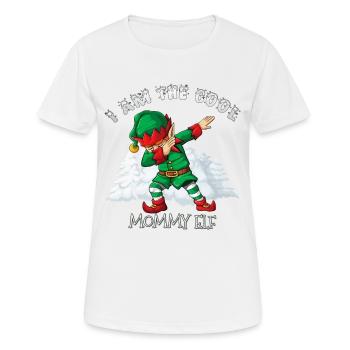 Je suis la maman cool qui tamponne - T-shirt respirant Femme - blanc - Devant - AI Model Female 172 dark (172cm)