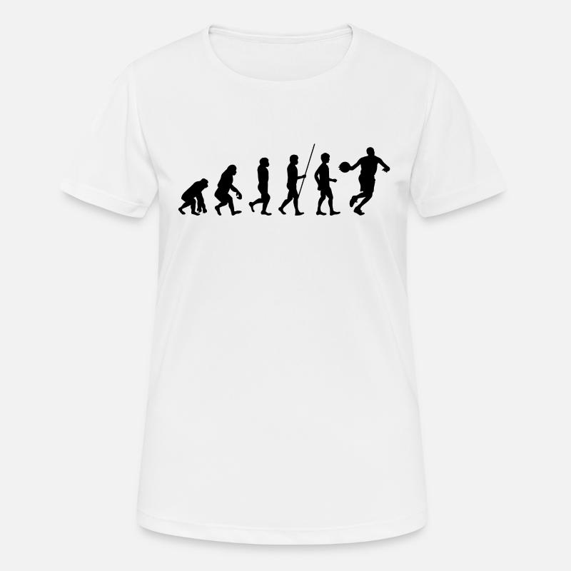 Basketball Evolution - T-shirt respirant Femme - blanc